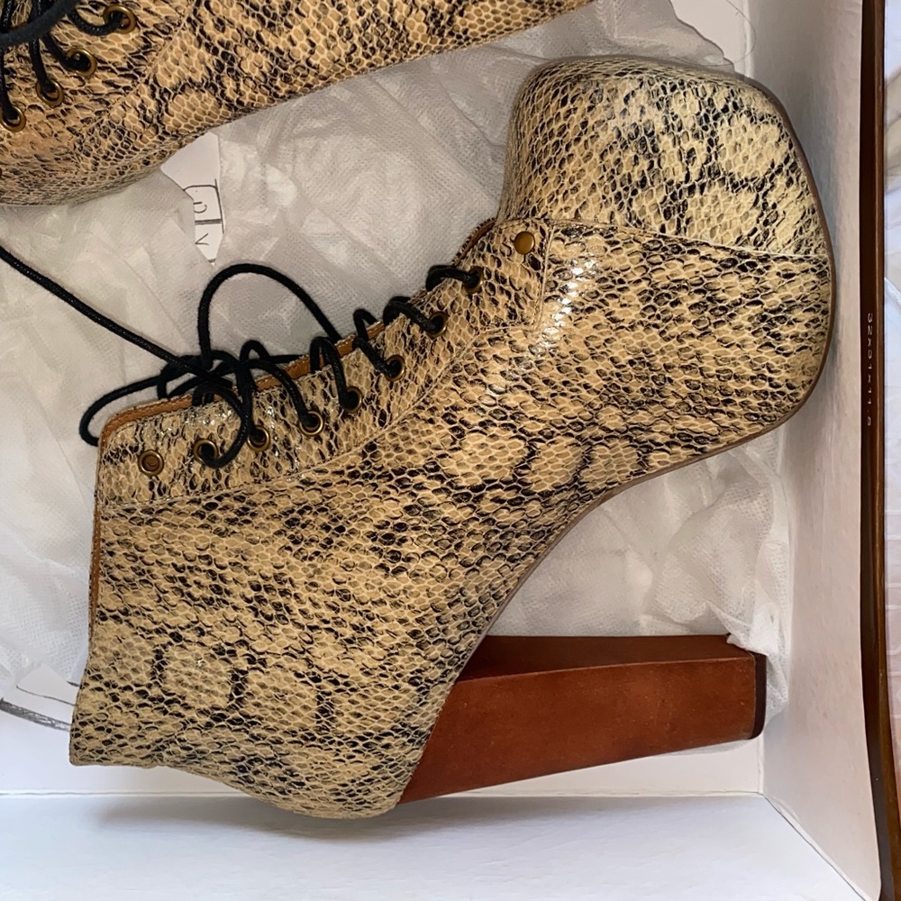 Jeffrey Campbell Lita (Ivory Python) Heels